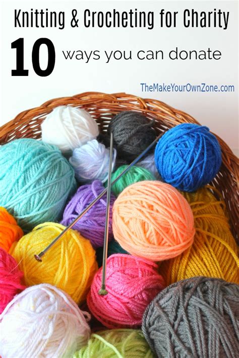 charities that need knit items.